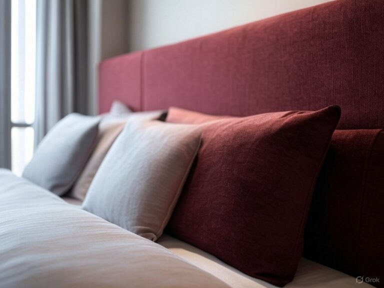 Tête de lit velours rouge