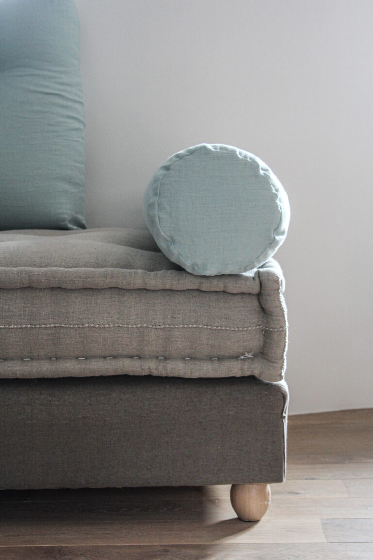 Banquette modulable en laine naturelle Cardelaine