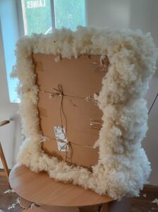 Sofa artisanal style scandinave en laine Cardelaine