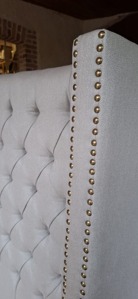 Tissu en lin grande largeur pour tête de lit et sommier Cardelaine