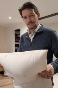 oreiller duvet de canard neuf origine france