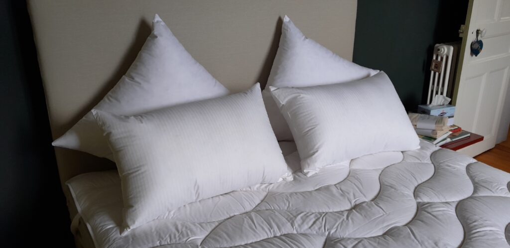 Oreiller naturel en laine cardée pour confort durable et régulation thermique