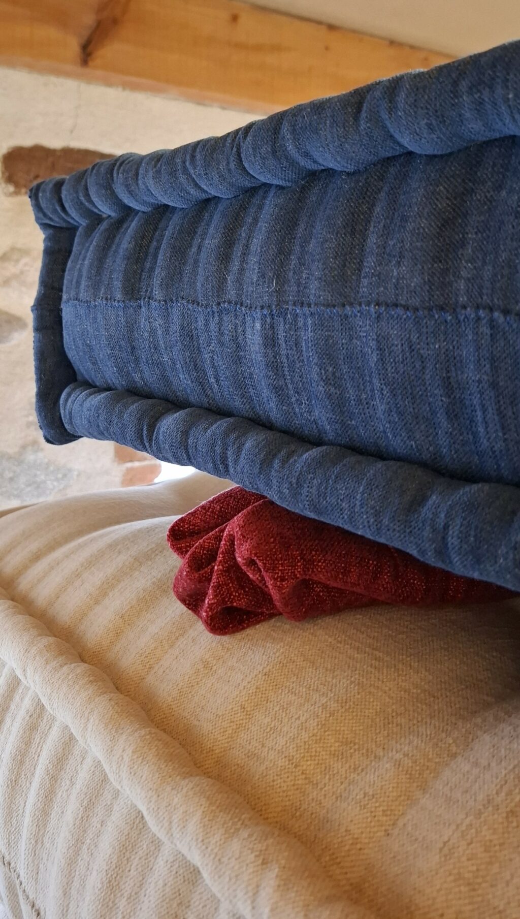 Matelas en laine naturelle Cardelaine tissus en lin et coton