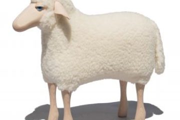 Mouton Hans Peter Kraft 60cm blanc devant