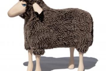 Mouton Hans Peter Kraft 60cm noir devant